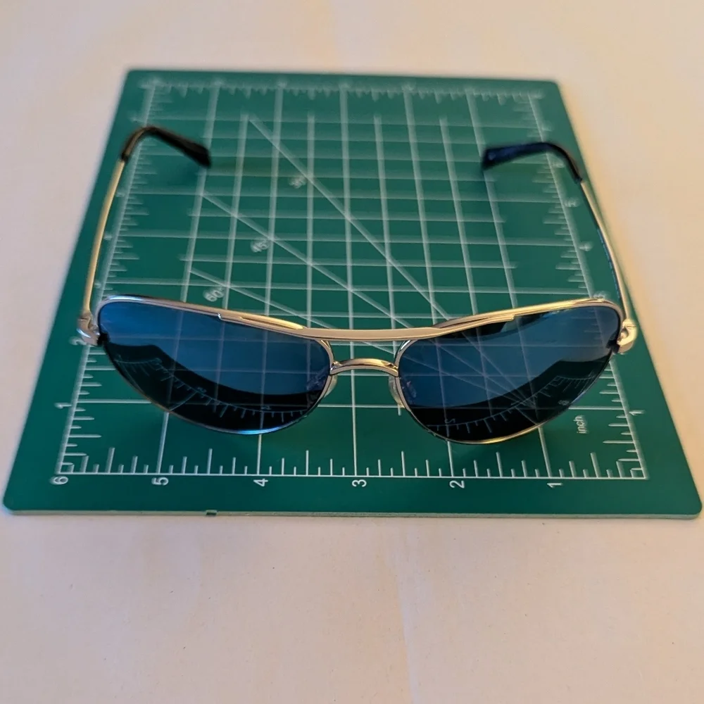 Boardriders Mirrored Aviator Sunglasses Silver/Flash Blue‎
